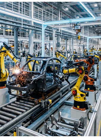 Как системы Bosch Rexroth ускоряют роботизированную сборку автомобилей на конвейере 