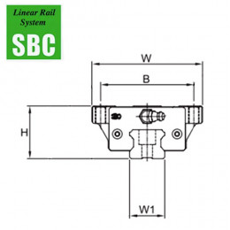 Шариковая каретка SBC SBI15 FL