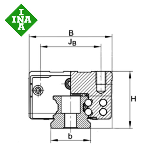Шариковая каретка INA KWVE20-B-ESC-V1-G3