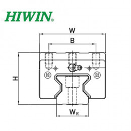 Роликовая каретка HIWIN RGH15CAZAH