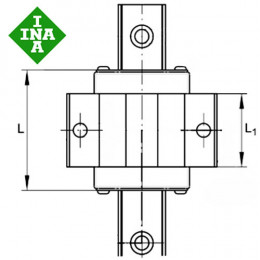 Шариковая каретка INA KWVE15-B-EC-V1-G3
