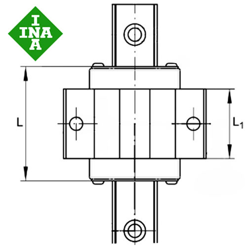Шариковая каретка INA KWVE25-B-EC-V1-G3
