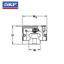 Шариковая каретка SKF LLTHC 20 U T1 P5