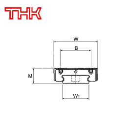 Шариковая каретка THK HRW12 LR1SS