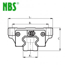 Шариковая каретка NBS SLA20P1N