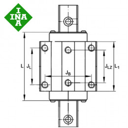 Шариковая каретка INA KWVE15-B-V1-G3