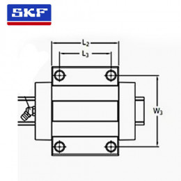 Шариковая каретка SKF LLTHC 20 LA T1 P5