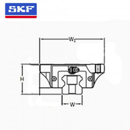 Шариковая каретка SKF LLTHC 20 LA T1 P5