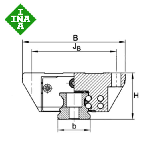 Шариковая каретка INA KWVE25-B-EC-V1-G3