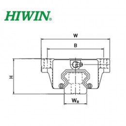 Шариковая каретка HIWIN HGW35CC
