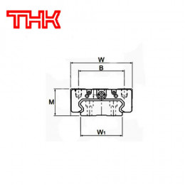 Шариковая каретка THK SHW12CRM