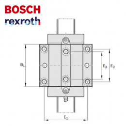 Роликовая каретка R185132310 Bosch Rexroth
