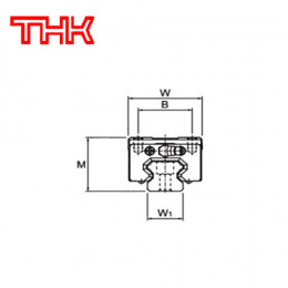 Шариковая каретка THK HSR20LR1SSC1