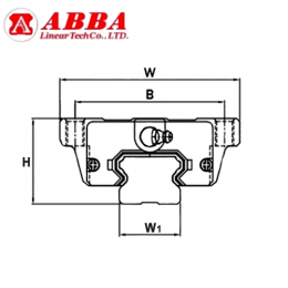 Шариковая каретка ABBA BRH15 A