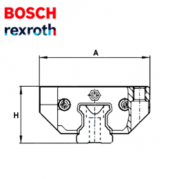 Шариковая каретка R166189410 Bosch Rexroth