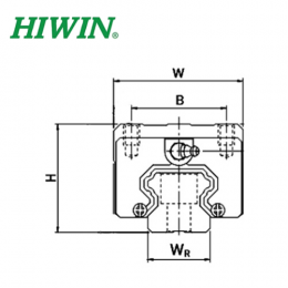 Шариковая каретка HIWIN HGH15CAZAH