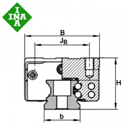 Шариковая каретка INA KWVE45-B-ESC-V1-G3