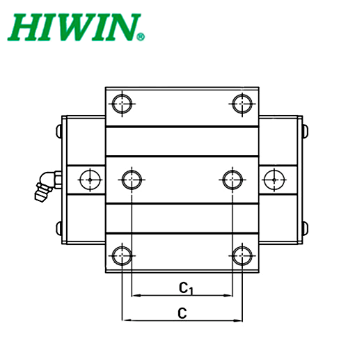 Роликовая каретка HIWIN RGW30HCZAH
