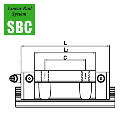 Шариковая каретка SBC SBI25 FLL