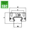 Шариковая каретка SBC SBI35 SLL