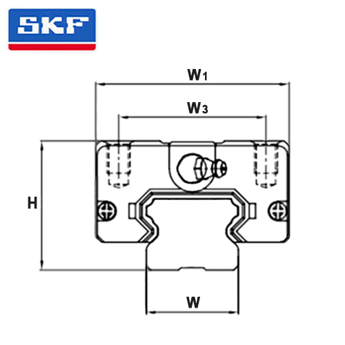 Шариковая каретка SKF LLTHC 35 U T1 P5