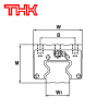 Роликовая каретка THK SRG45LR1SS