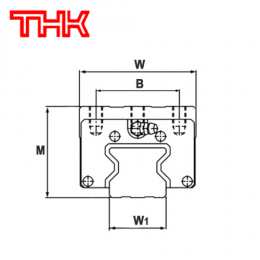 Роликовая каретка THK SRG25LR1SS